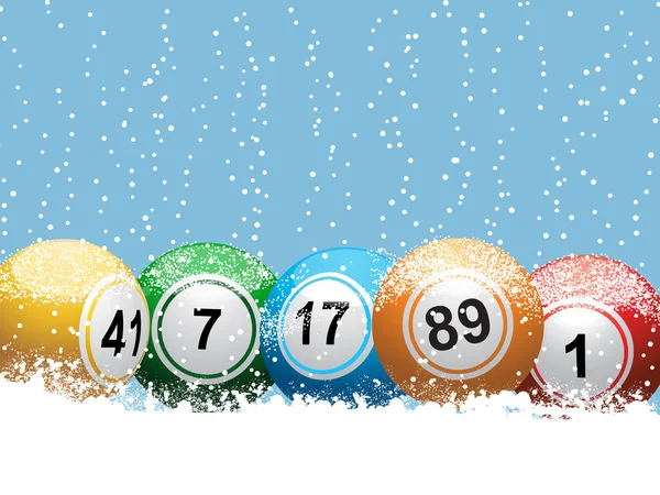 Χριστούγεννα κλήρωση bingo φόντο — Διανυσματικό Αρχείο