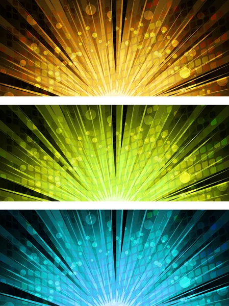 Abstract light explosion backgrounds — Stock Vector
