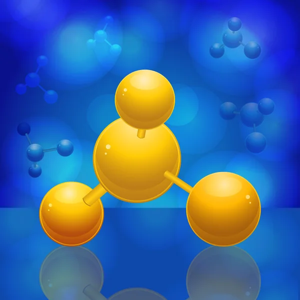 3D-molecuul — Stockvector