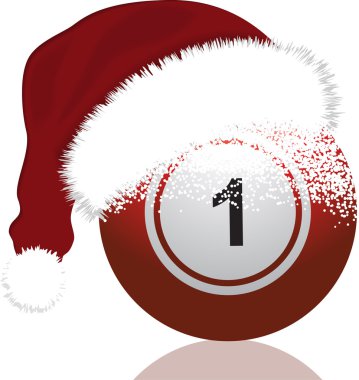 Bingo topu ve santa şapka