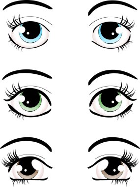 Eyes set clipart