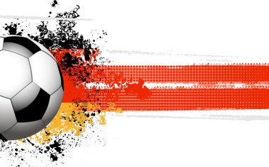 German flag and football clipart