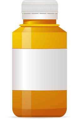 Empty pill bottle clipart