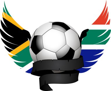 South African Football crest clipart