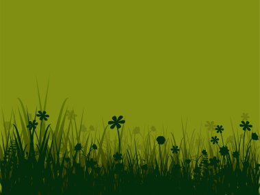 Tranquil meadow clipart