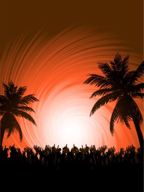 Tropical party clipart