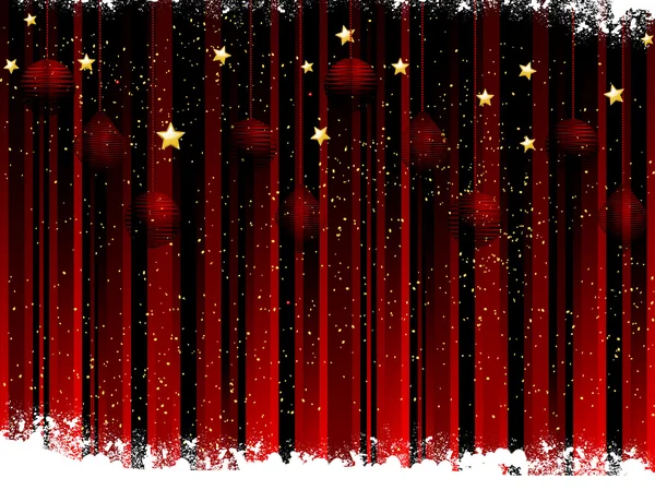 Kerstmis bauble achtergrond — Stockvector
