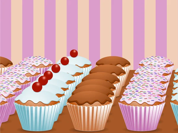 Cupcakes —  Vetores de Stock