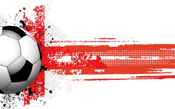 Drapeau anglais et football — Image vectorielle