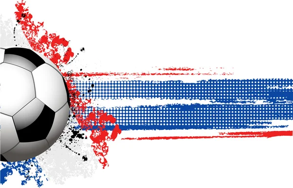 Drapeau et football français — Image vectorielle