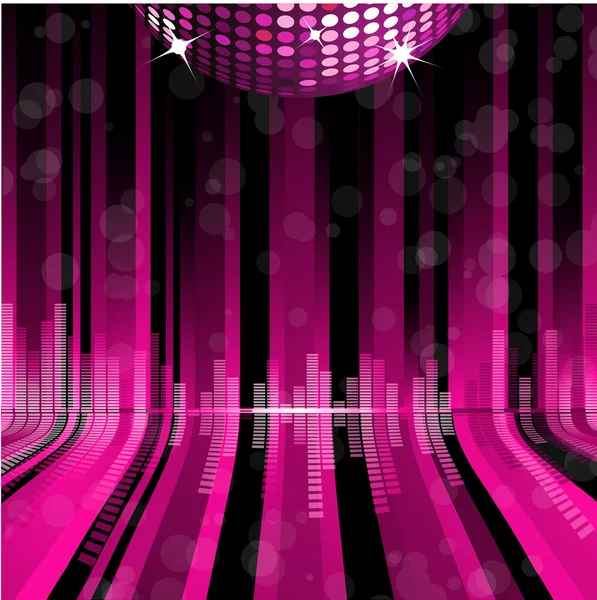 Lumineux fond de balle disco — Image vectorielle