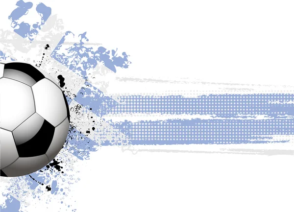 Drapeau grec et football — Image vectorielle