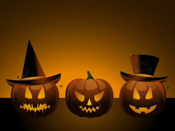 Halloween Pumpkins — Stock Vector