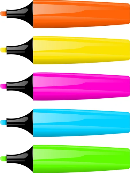 stock vector Highligher pens