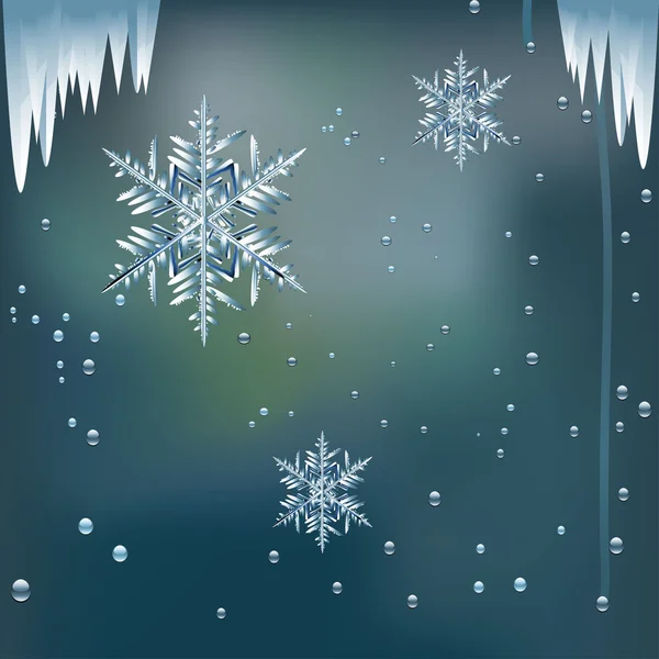 Fenêtre glacée — Image vectorielle