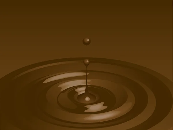 Chocolat liquide — Image vectorielle