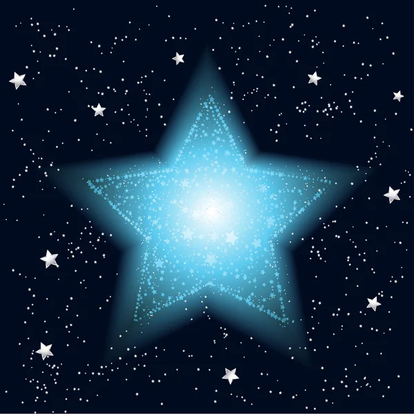 Brillante estrella festiva — Vector de stock