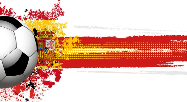 Ισπανικά σημαία και ποδόσφαιρο — Διανυσματικό Αρχείο