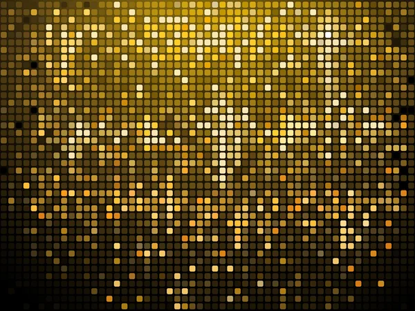 Csillogó arany mozaik háttér — Stock Vector