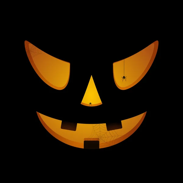 Spooky halloween face — Stock Vector