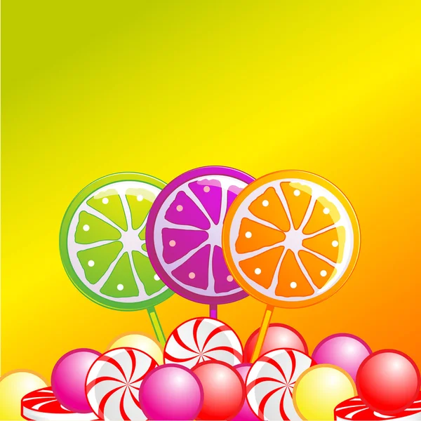 Sweets background — Stock Vector