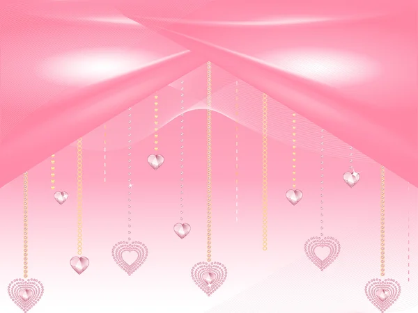 Valentine hjärta diamanter — Stock vektor