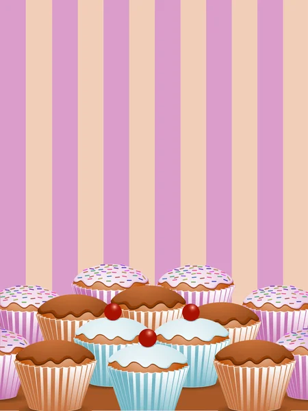 Fincsi Cupcakes2 — Stock Vector