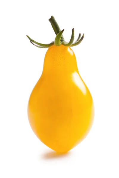 Pomodoro giallo su sfondo bianco — Foto Stock