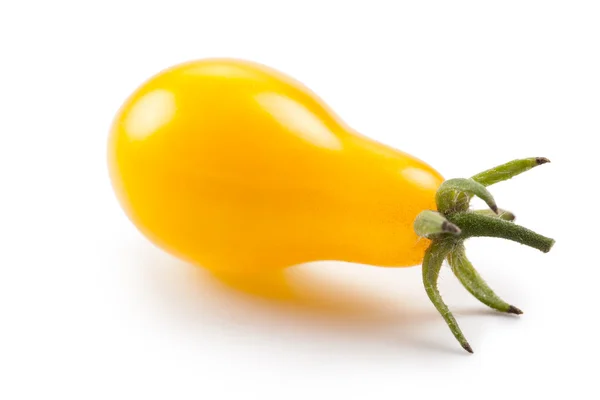흰 배경에 있는 노란 토마토 — 스톡 사진