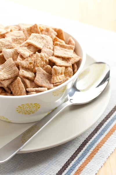 Cinnamon cereal in bowl