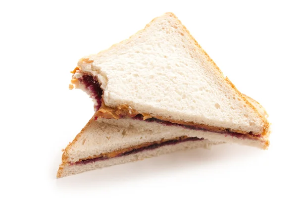 Sandwich au beurre d'arachide et gelée — Photo