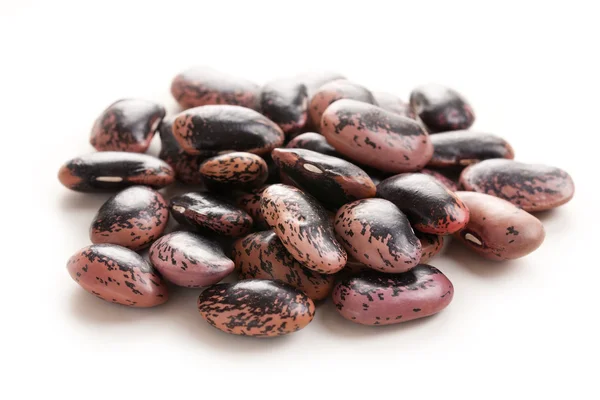 Barevné fazole na bílém pozadí — Stock fotografie