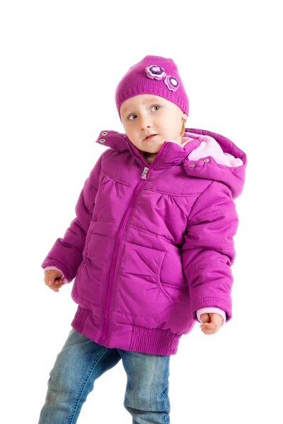 Παιδί σε χειμωνιάτικα ρούχα — Φωτογραφία Αρχείου