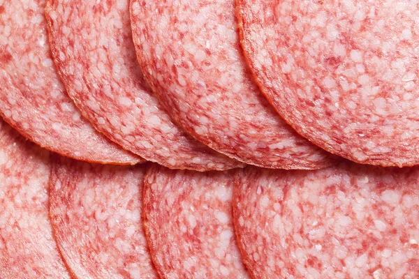Detail van salami — Stockfoto