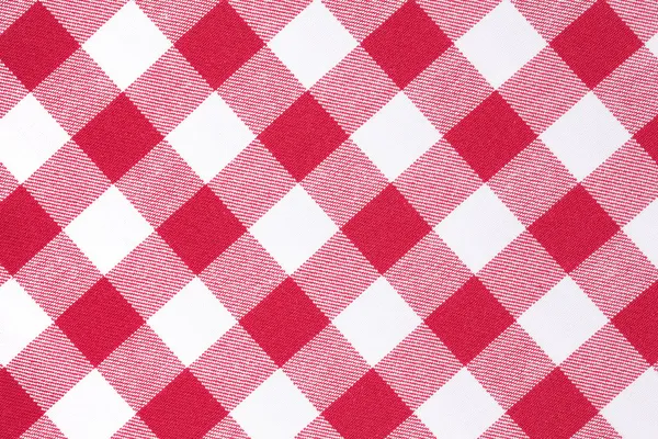 백색과 빨강 체크 무늬 패턴 — 스톡 사진