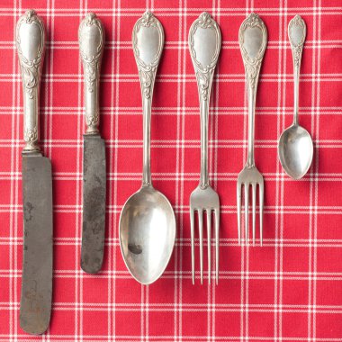 Old cutlery clipart