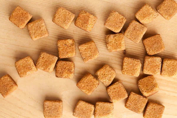 Brown cubes of sugar — Stock Photo, Image