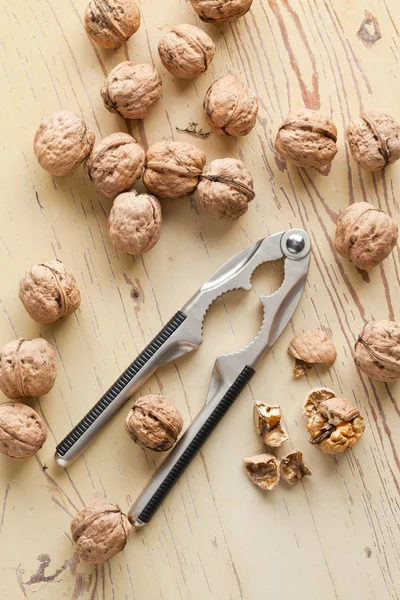 stock image Nutcracker and walnuts