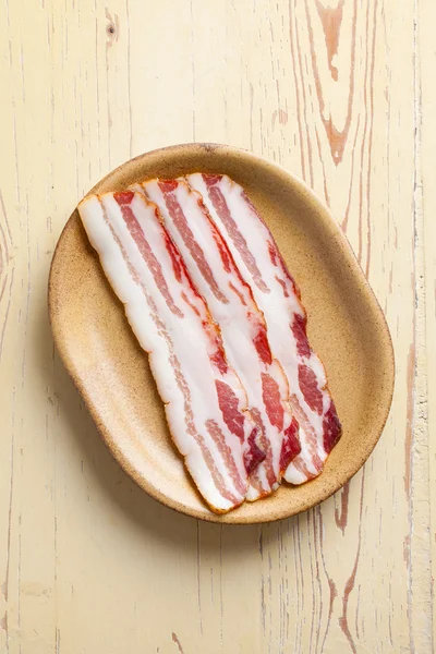 Slices smoked bacon — Stock Photo, Image