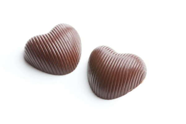 Schokoladenherzen — Stockfoto