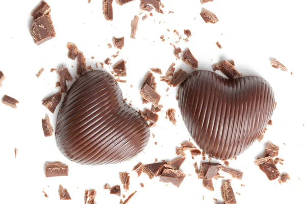 초콜릿 하트 — 스톡 사진