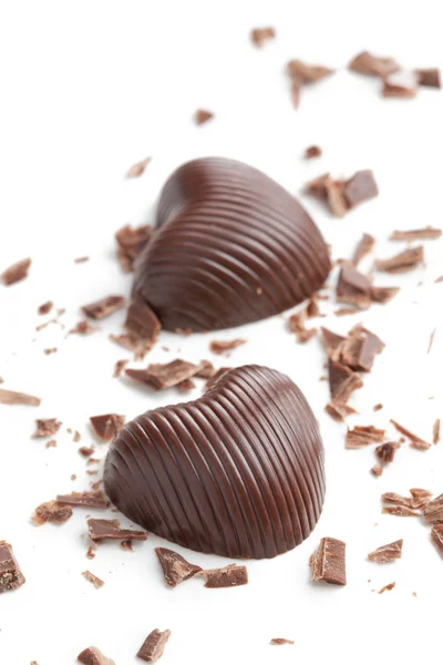 Csokoládé a szív — Stock Fotó
