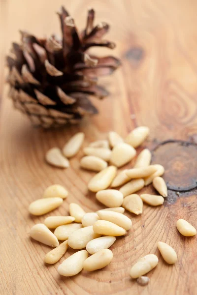 The pine nuts — Stock Photo, Image