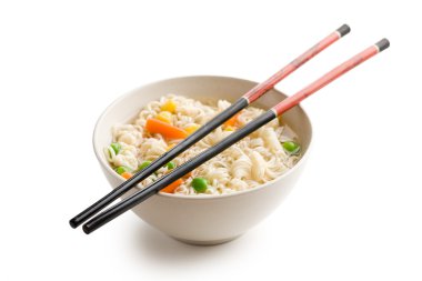 Asian noodle soup clipart