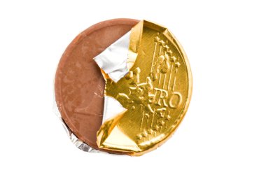 Chocolate coin clipart