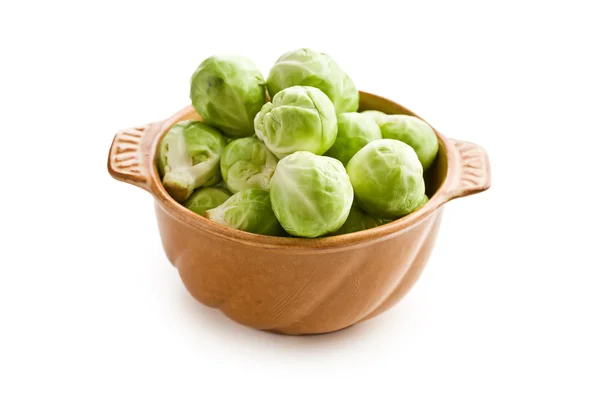 Brussels sprouts in bowl — Stock Photo, Image