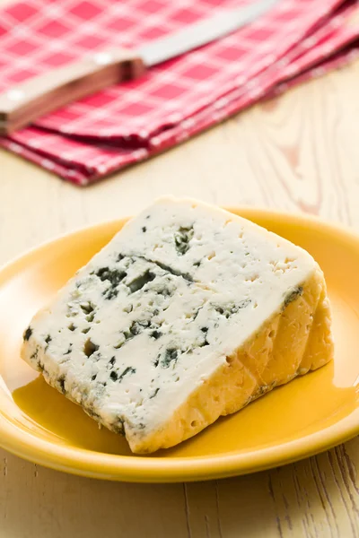 Blue cheese on plate — Stock Photo, Image