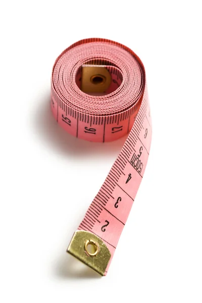 Fita métrica rosa — Fotografia de Stock