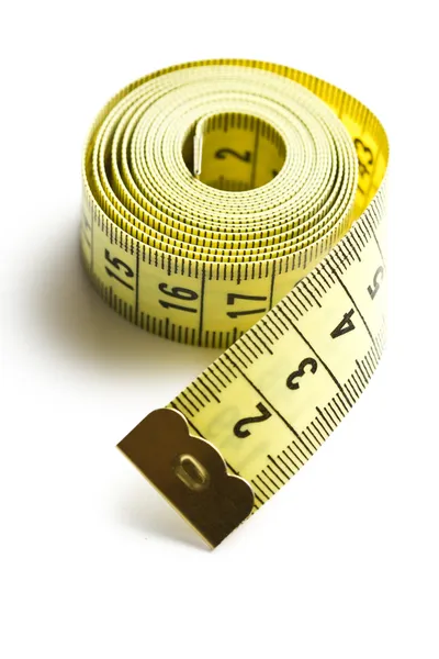 노란색 테이프를 측정 — 스톡 사진