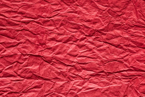 Piros Összegyűrt papír háttér — Stock Fotó